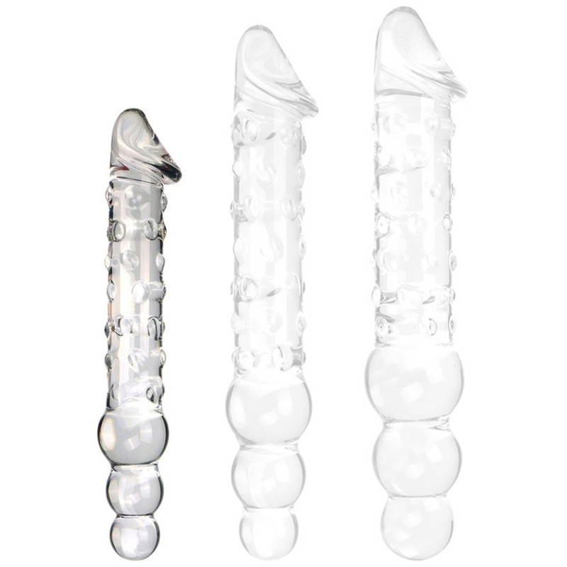 ClearlyHorny Gode en Verre Threeball S 24.5 x 4cm